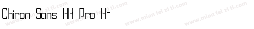 Chiron Sans HK Pro H字体转换